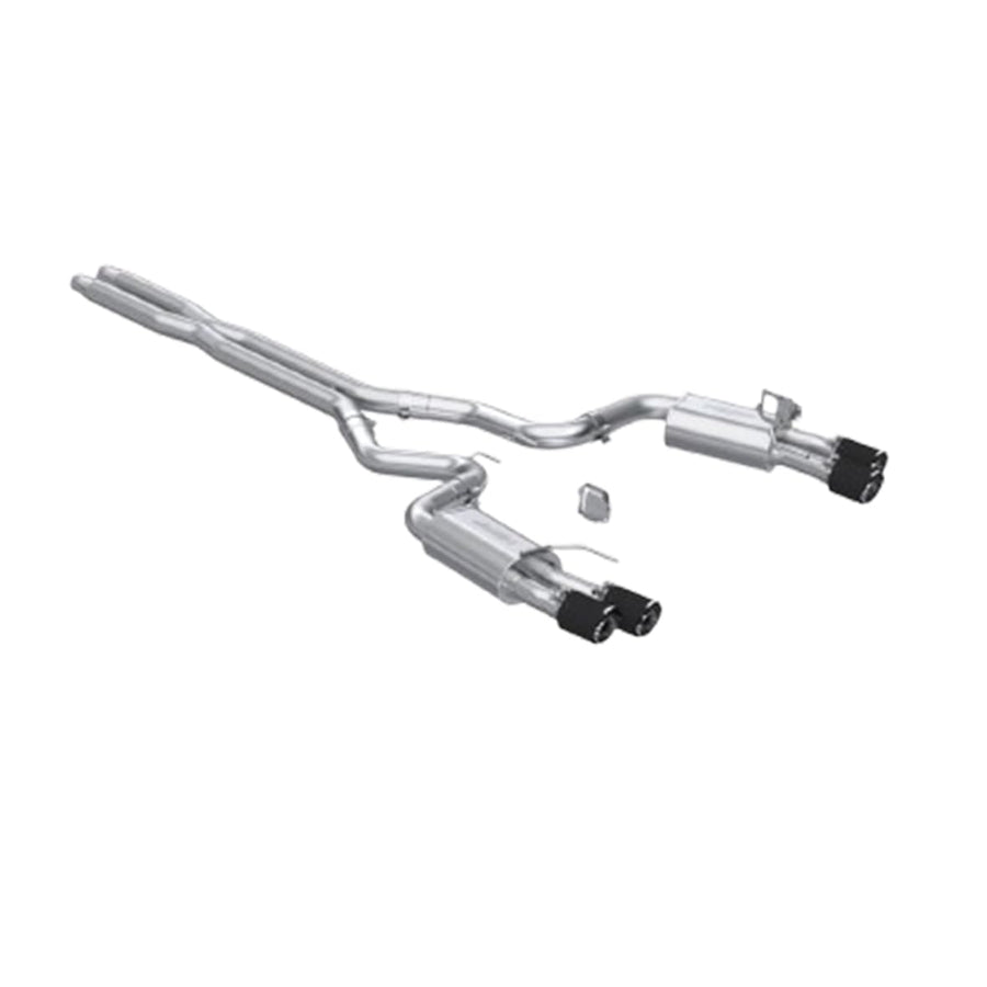 2024+ MBRP Ford Mustang GT Armor Pro 3in Steet Profile Catback Exhaust - Carbon Fiber Tips