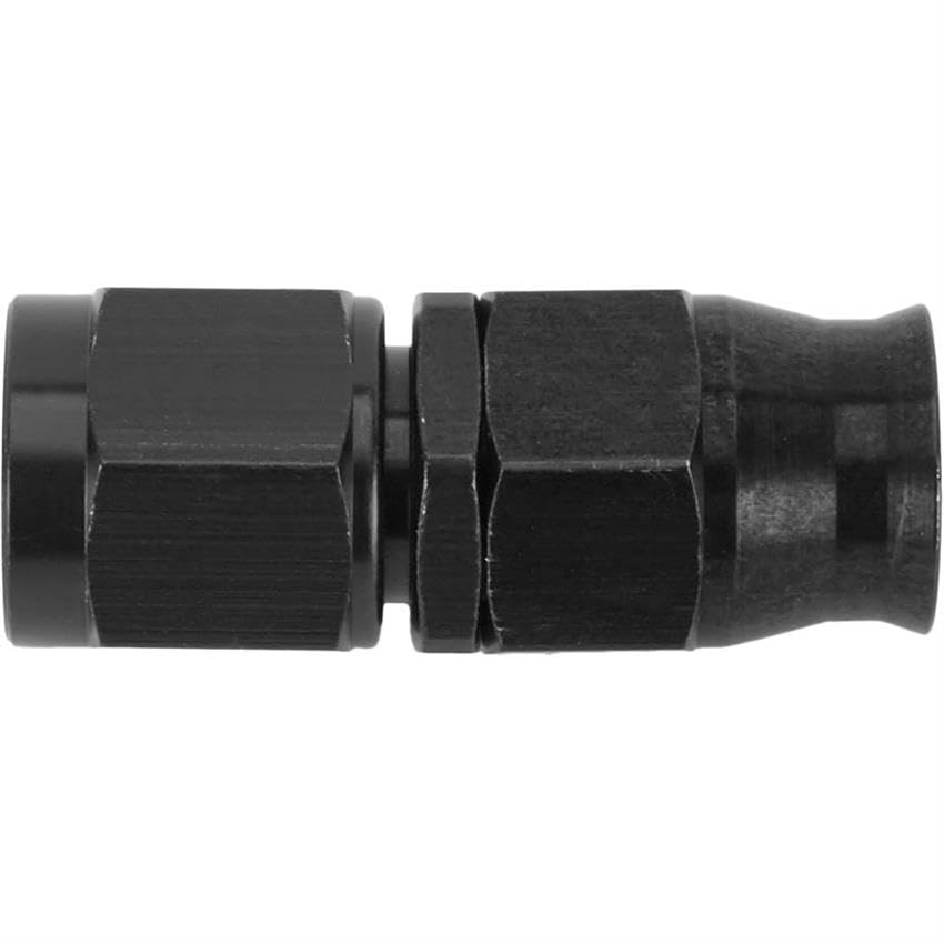 Fragola Performance Systems #6 Real Street Str Hose End For Ptfe Hose Black 680106-BL