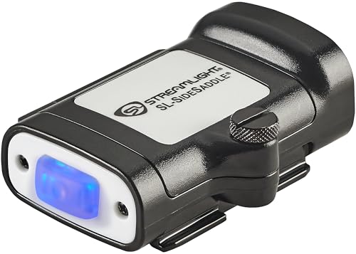 Streamlight SL-Sidesaddle 250-Lumen Hands-Free Universal Hard Hat, Helmet, and Headgear LED Light with Mount Kit and (3) x AAA Alkaline Batteries, Black