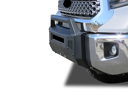 Armour III Black Horse Light Duty Front Bumper Textured Black Compatible with 2014-2021 Toyota Tundra(Excl. TRD Pro with TSS-P)-AR3LD63NL