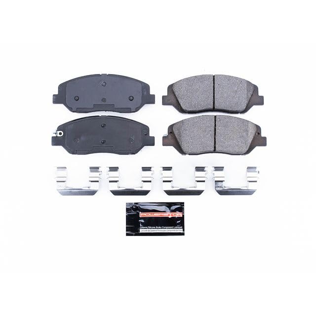 Power Stop Z23-1917 Z23 Evolution Sport Carbon Fiber-Ceramic Brake Pad For Hyundai Santa Fe 2017-2018, Hyundai Santa Fe XL 2013-2019 [Model Specific]