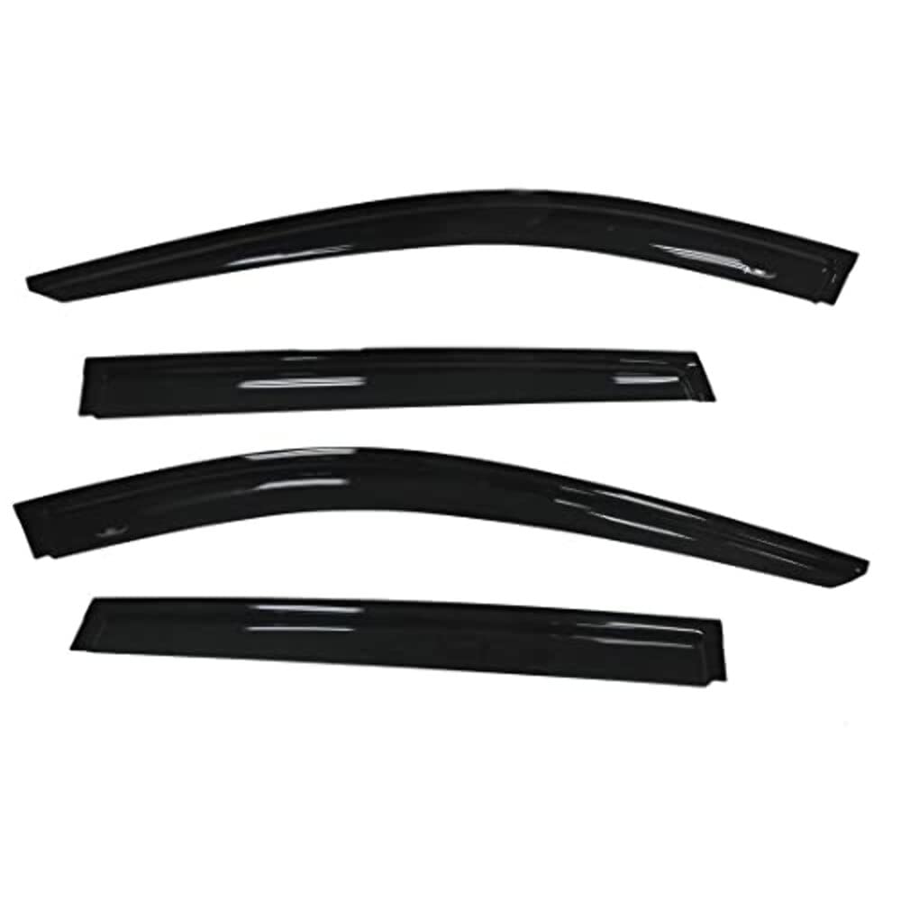 TrailFX Window Vents Rainguard Fits Nissan Rogue 2014-2020 Smoke Acrylic Low Profile Tape-On Side Four Piece Deflectors TrailFX 4827H
