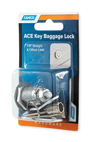 Camco 44303 Unknown 7/8" ACE Key Baggage Lock, Silver
