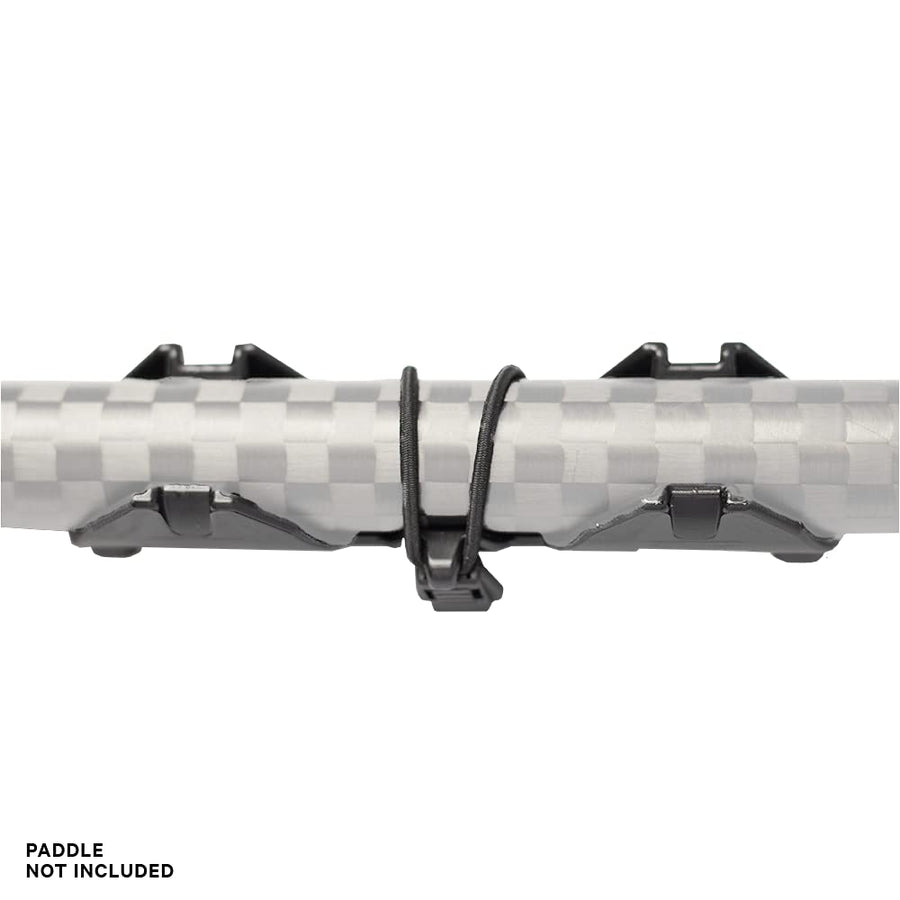 YakAttack Kayak Paddle Holder PadLoc with 2-Screw Universal Mount | Secure Paddle Clip with Two Points of Contact | Fits Standard Oar Shafts | Quiet & Durable | Kayak Accessories | Made in USA