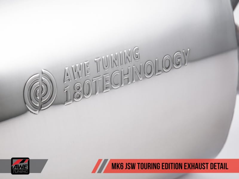 Mk5 Jetta AWE Tuning Mk6 Sportwagen 2.5L Touring Edition Exhaust - Diamond Black Tips