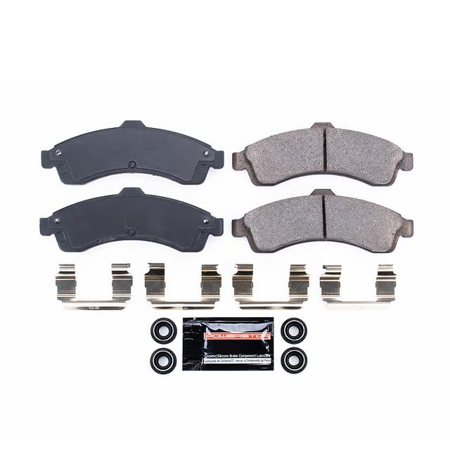 Power Stop Z23-882 Z23 Sport Carbon Fiber Infused Ceramic Brake Pads with Hardware For Rainier SSR Trailblazer Trailblazer EXT Envoy Envoy XL Envoy XUV Ascender Olds Bravada [Model Specific]