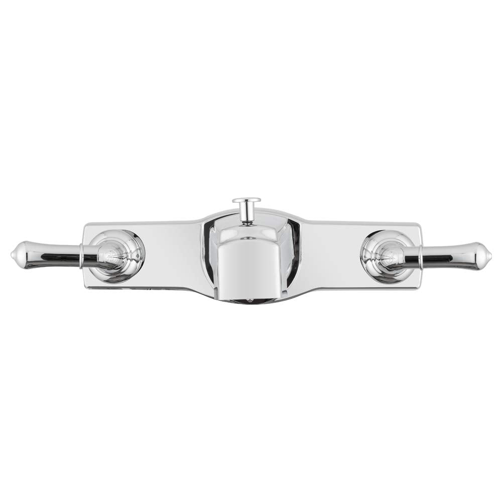 Dura Faucet Two Handle Economical Classic Tub and Shower Faucet Diverter for Handheld Shower (Chrome Polished)