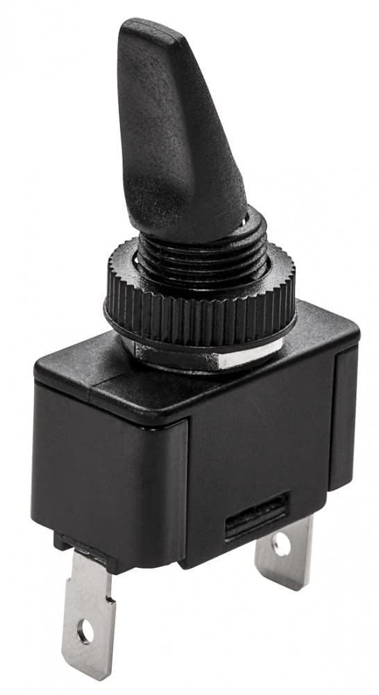Black Whitecap S8077C Toggle Switch [mom. On/off]