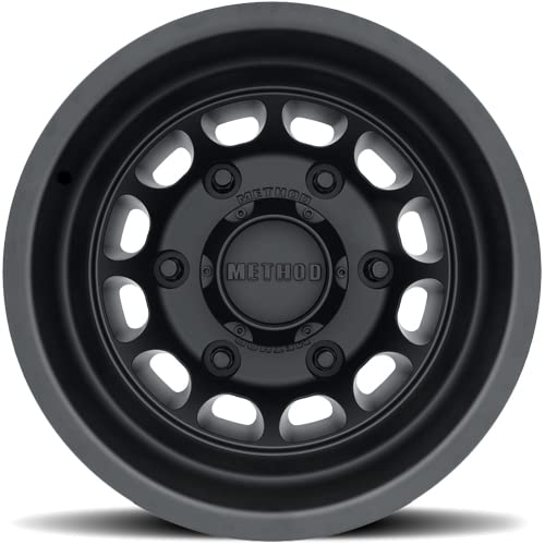 TRANSIT Method Race Wheels 901 DUALLY Black Wheel with Matte (16 x 6. inches /6 x 180 mm, -134 mm Offset)