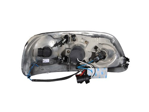 Ford F-150 Anzo USA 111054 Projector Chrome Clear With Halo Headlight Assembly - (Sold in Pairs)