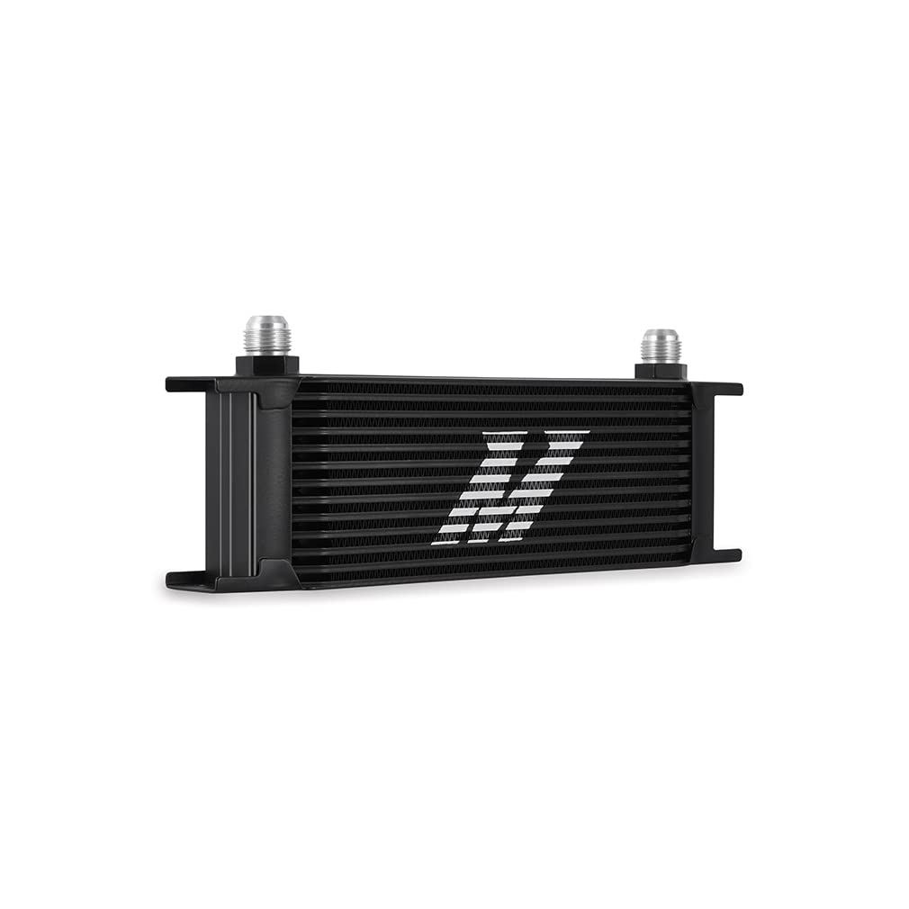 Universal Mishimoto Thermostatic Oil Cooler Kit, 13-Row, Black