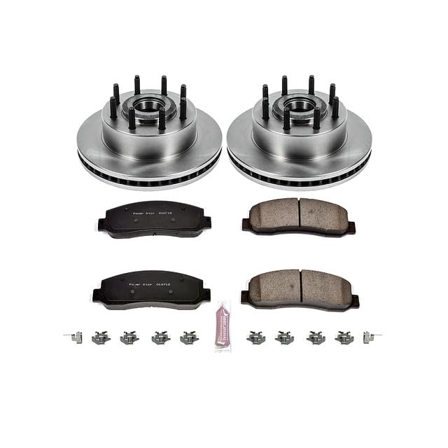 Brake Kit PowerStop For F-250 Super Duty 2007-2008, F-350 Super Duty 2007-2010 [Model Specific] - Front OE Disc Rotors & Ceramic Brake Pads Replacement, KOE5585