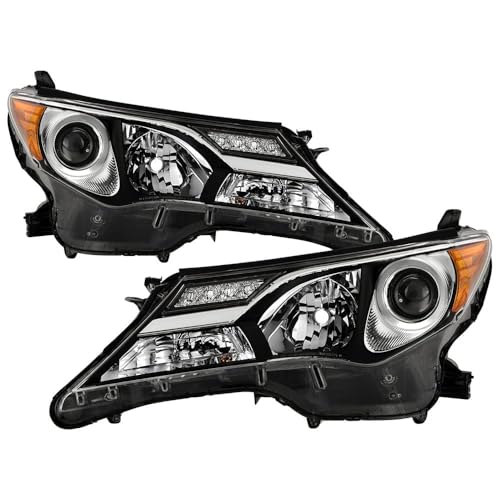 Toyota RAV4 13-15 Spyder (OE) Halogen Headlights - Low Beam-HB3(Not Included) ; High Beam-HB3(Not Included) ; Signal-WY21W(Not Included) - OE Chrome