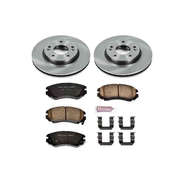 Power Stop Autospecialty KOE5291 Front Replacement Brake Kit-OE Brake Rotors & Ceramic Brake Pads For Hyundai Elantra 2007-2010 [Model Specific]