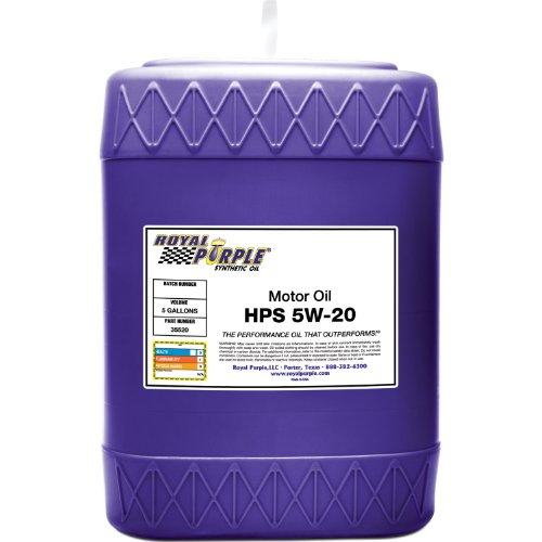 5W-20 Royal Purple HPS High Performance Street Synthetic Motor Oil with Synerlec - 5 Gallon