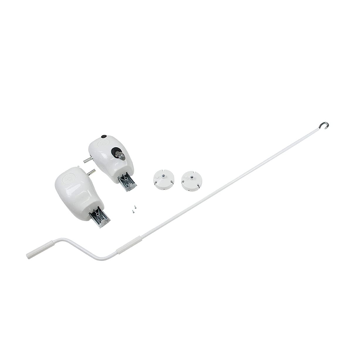 Lippert 333410 Solera RV Pull Style Manual to Crank Style Manual Awning Upgrade Kit White