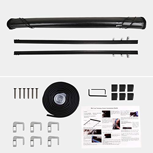 Roll Up Tonneau Cover Spec-D Tuning Compatible with Chevrolet Silverado GMC Sierra 8' Long Bed 1999-2006