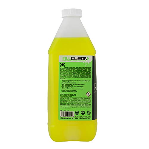 Chemical Guys All Clean+ CLD_101 Citrus-Based All Purpose Super Cleaner, Safe for Cars, Trucks, SUVs, Motorcycles, RVs & More, 128 fl oz (1 Gallon), Citrus Scent