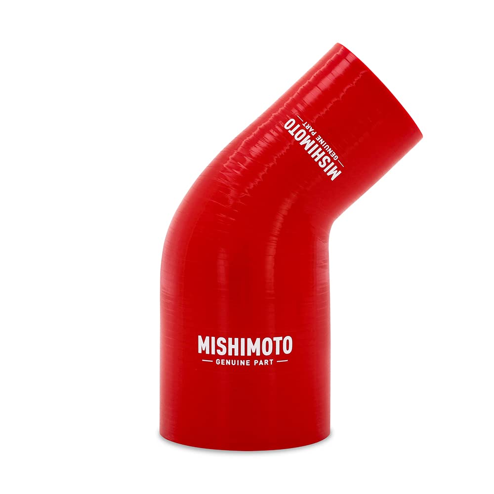 Mishimoto 45-Degree MMCP-R45-2030RD Silicone Transition Coupler, 2.00" to 3.00", Red