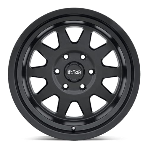Stadium Black Rhino 17x8 6x130 +38mm Matte Black Wheel Rim 17" Inch 1780SDM386130B84A