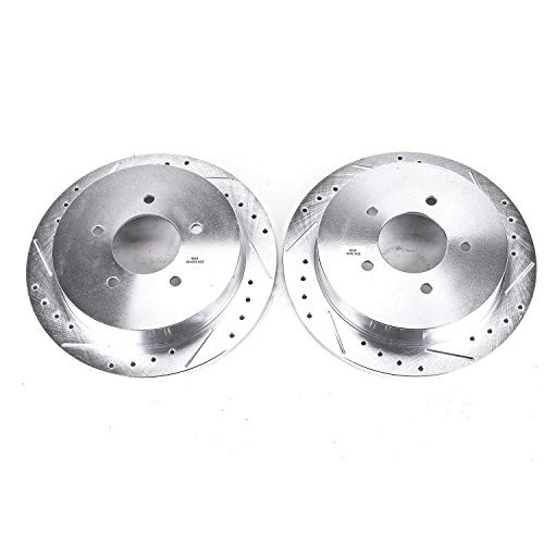 Rear Power Stop AR8559XPR Drilled & Slotted Evolution Rotor Pair
