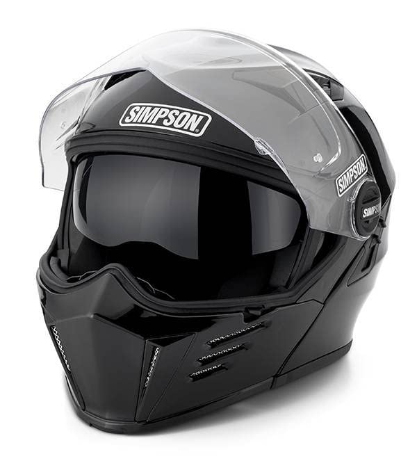 Simpson adult unisex Helmet M59L2 Mod Bandit Lrg Black, Black, Large US