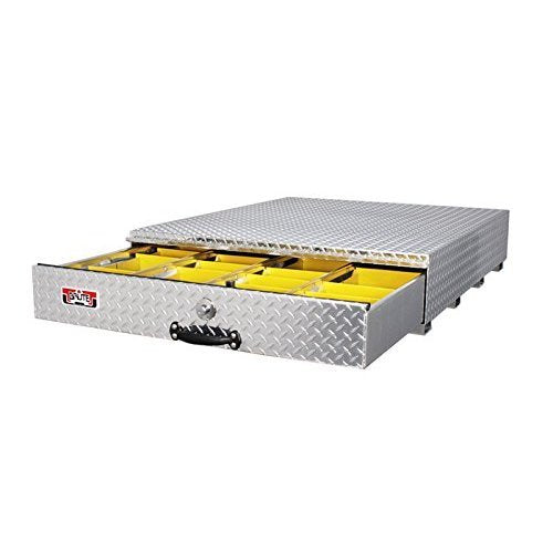 Truck Accessories Unique HBS308 40In X 9.5In X 48In X .100 Thick Diamond, Bed Safe Roller Drawer Box