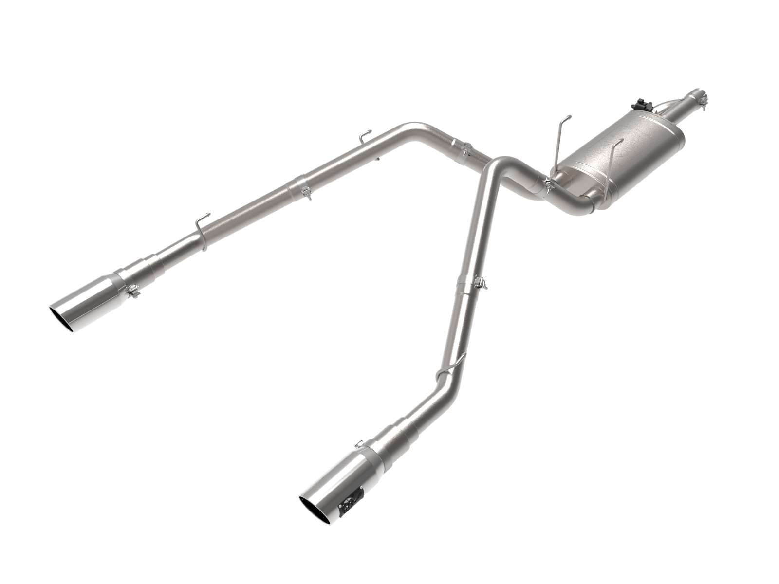 Gemini XV aFe POWER 49-32083-P Cat-Back Exhaust System w/Cut-Out, 3" 304 Stainless Steel, Polished Tips, for 2009-2019 Dodge/RAM 1500