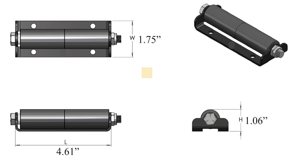 Slide Out RV Roller Surface Mount