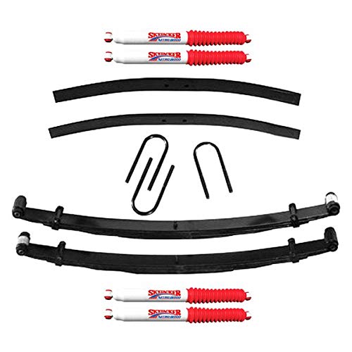 Skyjacker Suspension Lift Kit D100CDK-N w/Shock Nitro Shocks 1 in. Lift Incl. Front Leaf Springs Front U Bolt Kit Front Bushing Kit Rear Add-A-Leafs