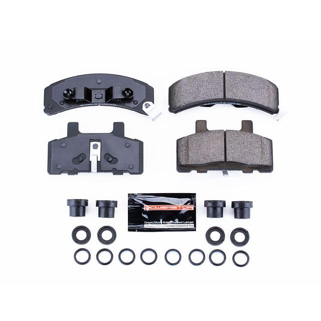 Power Stop Z23-368 Z23 Evolution Sport Carbon Fiber Infused Ceramic Brake Pads with Hardware For Chevrolet C1500, Chevrolet K1500, GMC C1500, GMC K1500 [Model Specific]