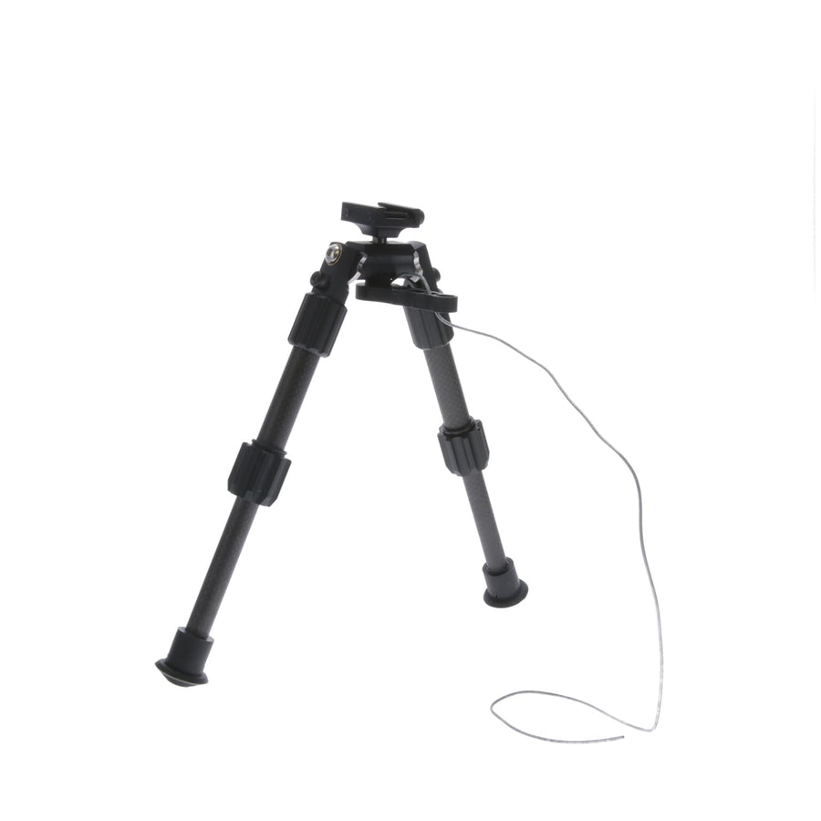 TRUGLO Carbon Pro Tac Pod Adjustable Lightweight Durable Portable Rifle Bipod w/Pivoting Base - 9-13 in. Leg Length, Picatinny Rail Mount