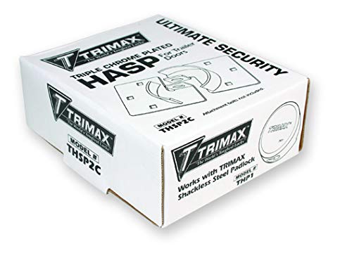 Hockey Puck Trimax THSP2C Internal Shackle Door Hasp - 2 Piece