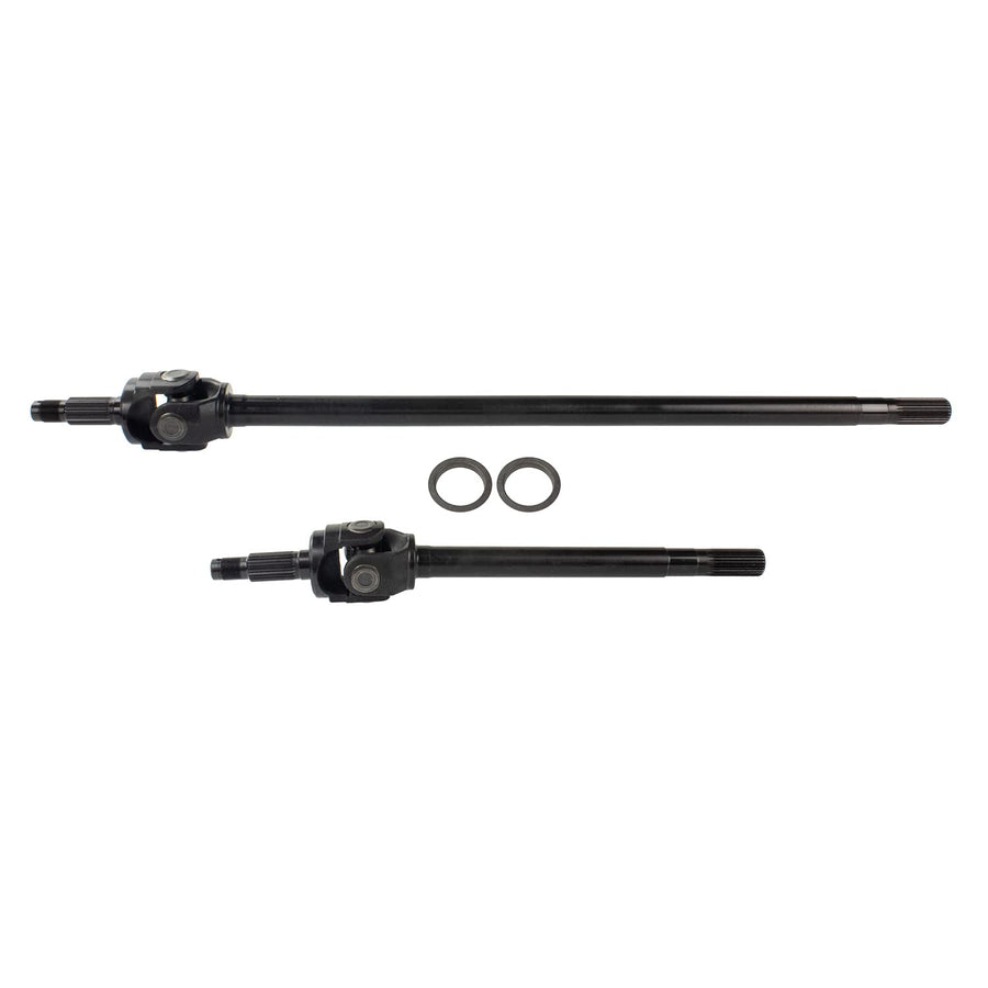 TEN Factory MG22148 Spline Drive Bolt Pattern Axle Shaft Assembly for Dana 30 Standard Front 27 Spline, Left & Right 4340 Chromoly - Fits Jeep TJ/Wrangler Replaces Dorman 630-426/427, Spicer 75815-1X