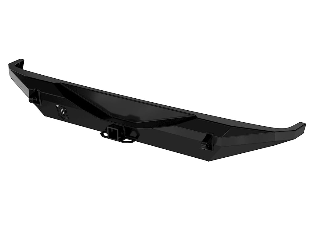 Rear Bumper ICON Impact Armor Pro Series Compatible w/Hitch & Tabs for 2018-Up Wrangler JL, 25161