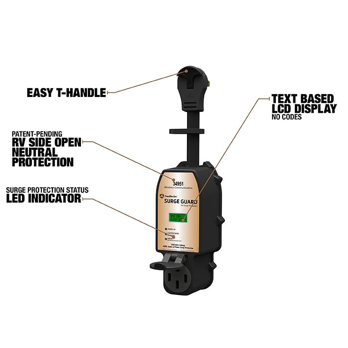 Wireless Surge Guard 50A Portable Surge Protector