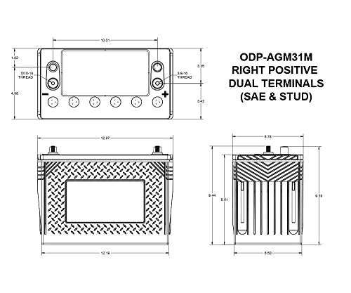 Performance Series Odyssey Battery ODP-AGM31M AGM Battery