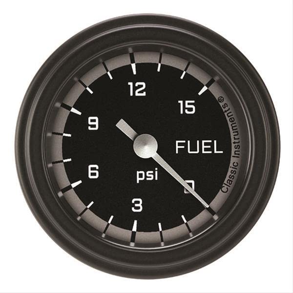AX145GBLF Classic Instruments Gray 2-1/8" Fuel Pressure Gauge, 15 psi AutoCross