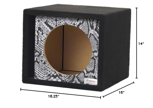 Atrend 10SVR-Reptile Style GFX Series Single Vented 10" Subwoofer Enclosure