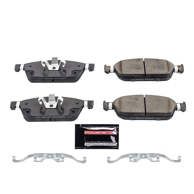Power Stop Z23-1771 Z23 Evolution Sport Carbon Fiber Infused Ceramic Brake Pads with Hardware For Ford Focus 2015-2018, Lincoln MKC 2015-2019 [Model Specific]