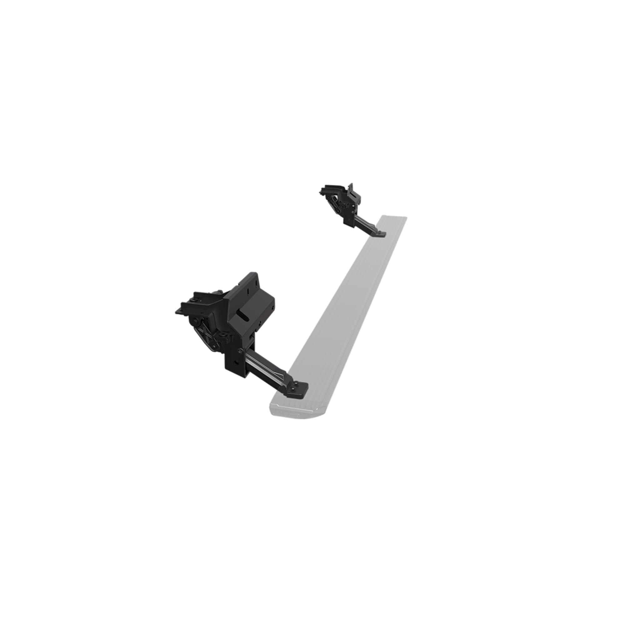 Elite Black Horse Retractable Power Board Black Compatible with 2019-2024 Ram 1500 Quad Cab-PWBR0473