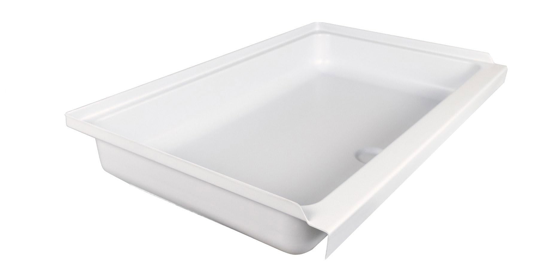 Shower Pan Assembly ICON 15242 SP2438-PW, Center Drain
