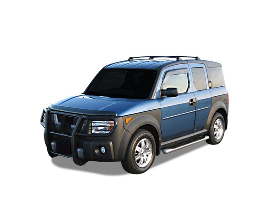 Bumper Guard Black Horse Grille brush Modular Black Compatible with 2003-2008 Honda Element-17A155900MA