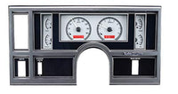 Dakota Digital VHX System Compatible with 1984-87 Buick Regal-Silver Alloy Style Face w/Red Display