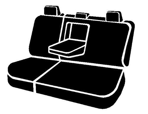 Gray FIA TRS42-79 Custom Fit Rear Seat Cover Split Seat 60/40 - Saddle Blanket (Solid Gray)