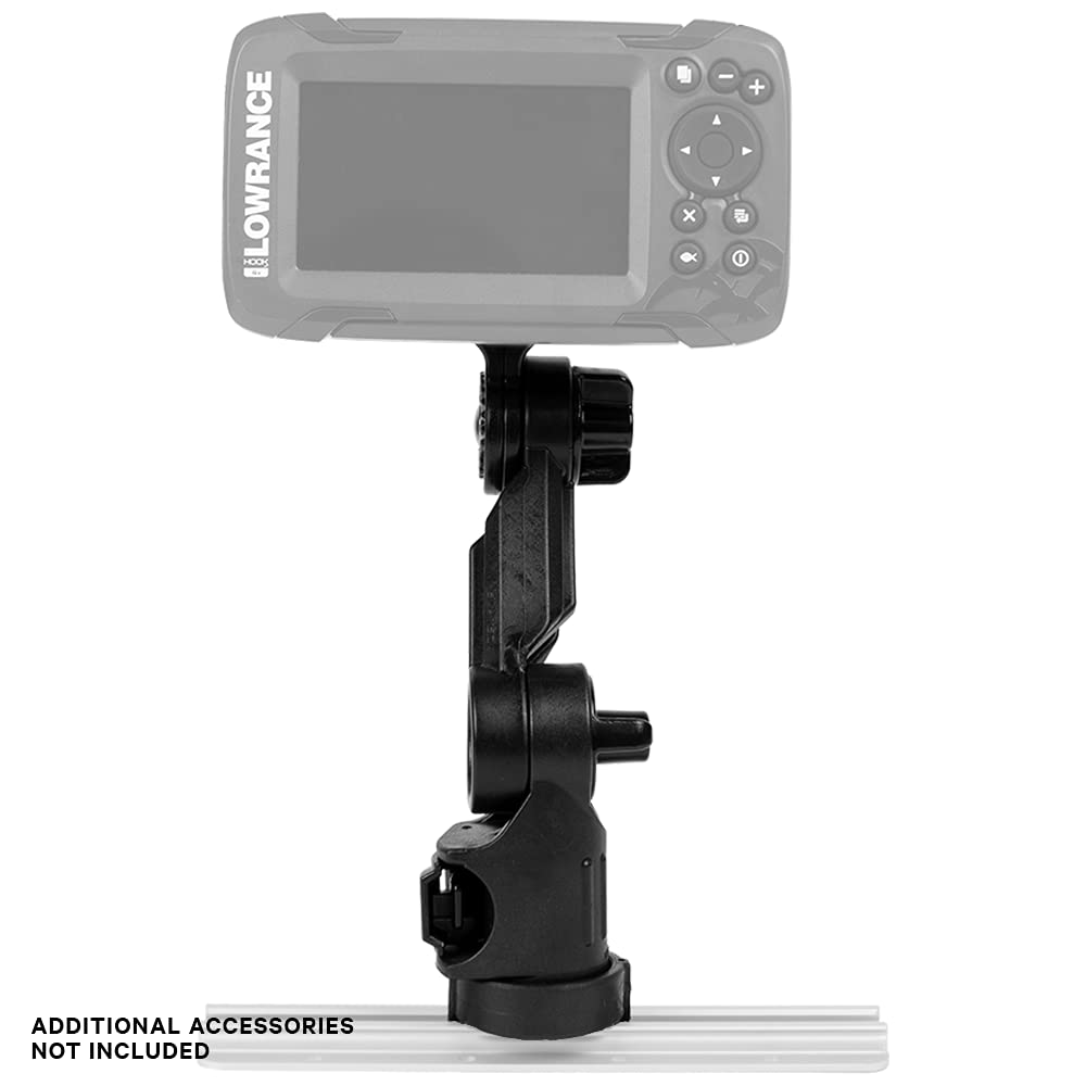 Lowrance Hook2 Fish Finder Mount YakAttack with LockNLoad | Compatible with Hook²-4X, Hook²-5, Simrad Cruise 5 | Track Mounted Kayak Fishing Accessory | Marine Electronics Bracket