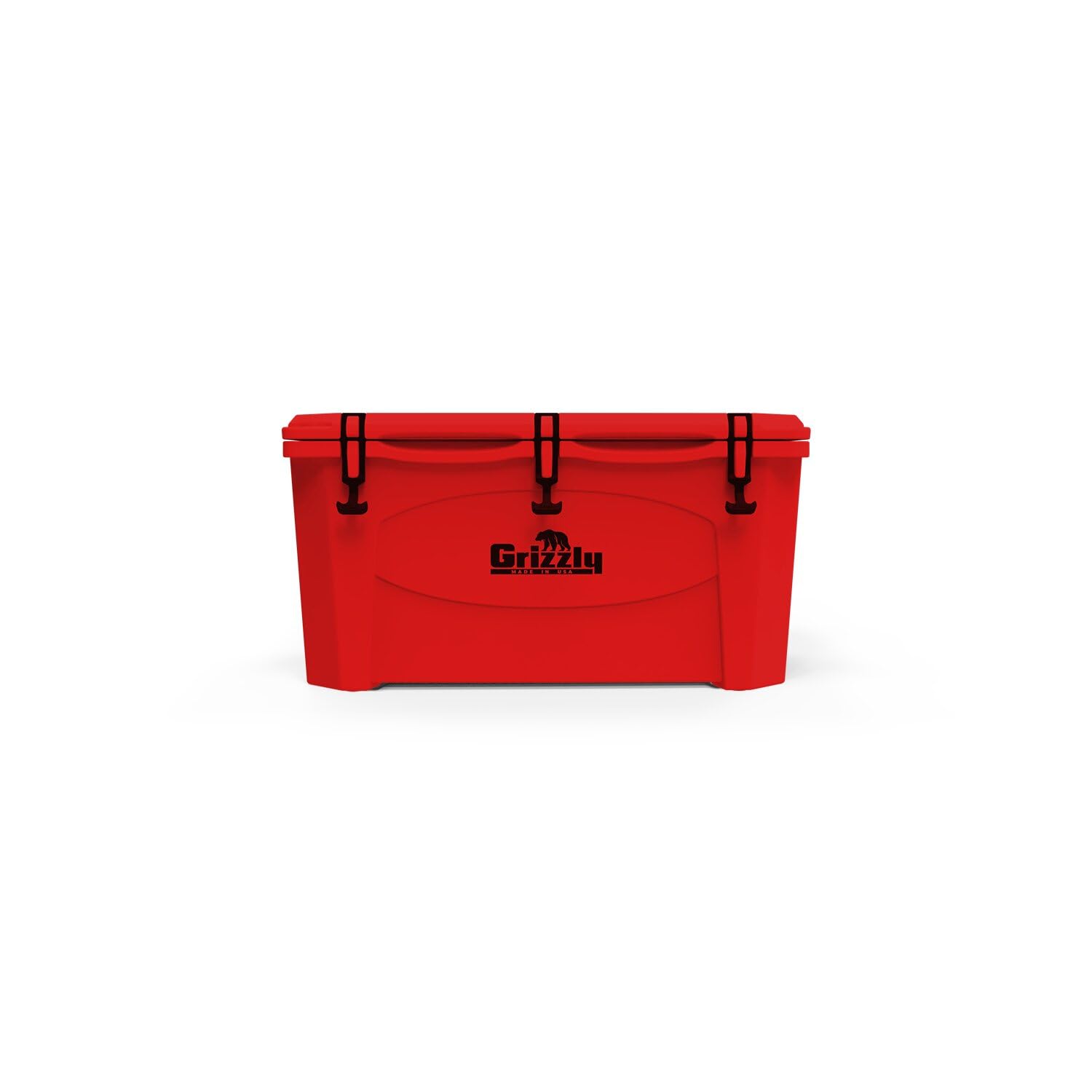 75 Cooler Grizzly | 75 qt Ice Chest Durable Rotomolded Insulated | Made in USA | Warranty for Life | for Beach Boat Camping Fishing Hunting | G75 | Red
