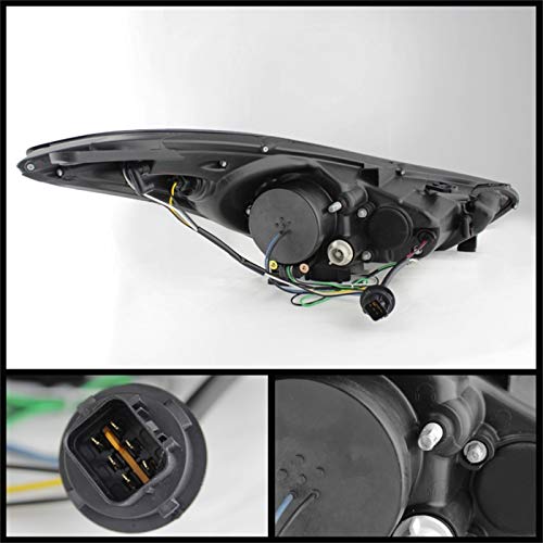 Auto Spyder 5073662 LED Halo Projector Headlights Black/Clear