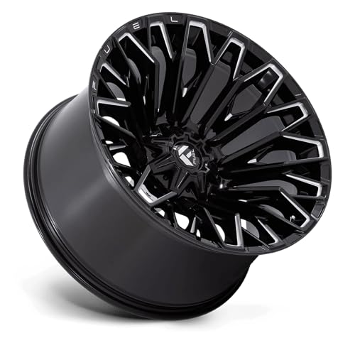 FC865 STRIKE FUEL OFF-ROAD 22X12 8X180 4.77-44mm GLOSS BLACK MILLED - FC865BE22128844N