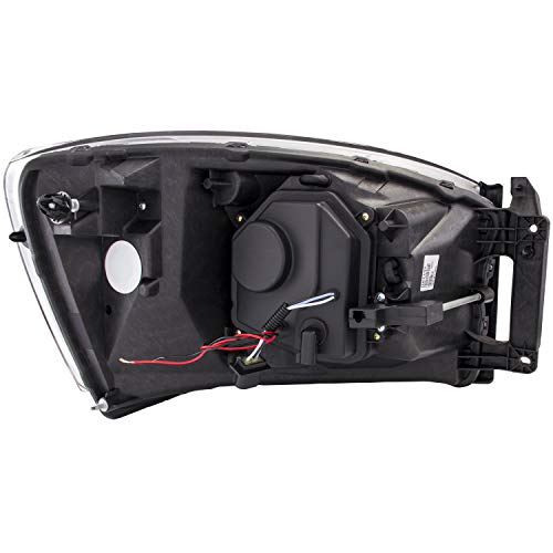 DODGE RAM 1500 06-08 / RAM 2500/3500 06-09 Anzo USA 111314 PROJECTOR HEADLIGHTS U-BAR BLACK CLEAR